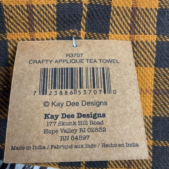 NWT! Beer themed‎ Tea Kitchen Hand Towel 5 o clock time to get crafty brown - Picture 4 of 9